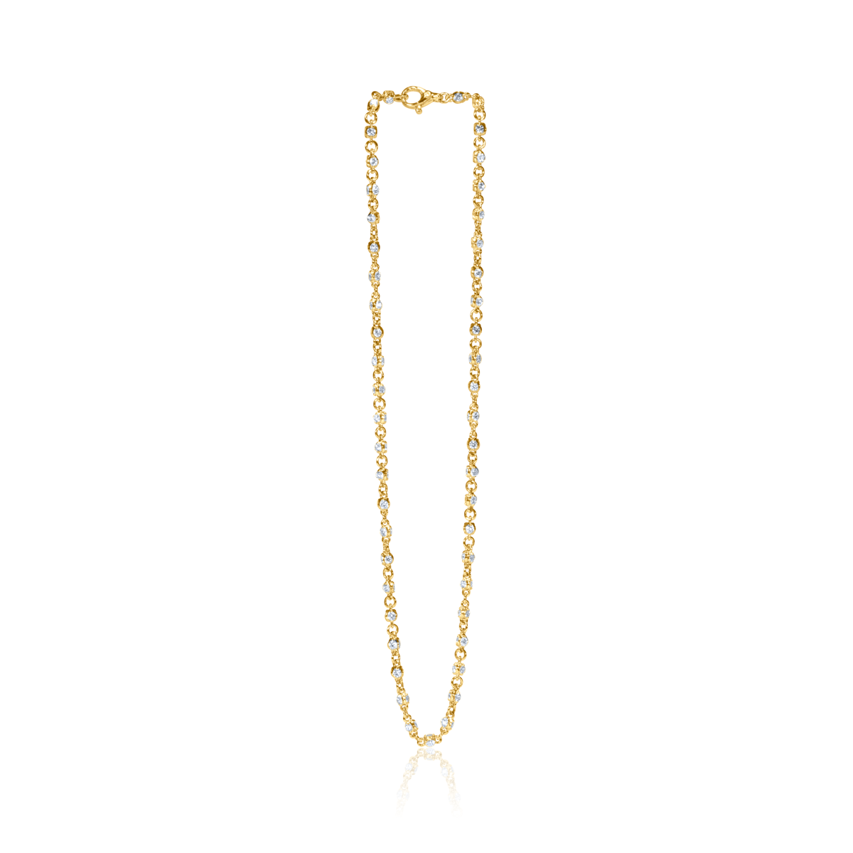3-Sided Diamond Necklace