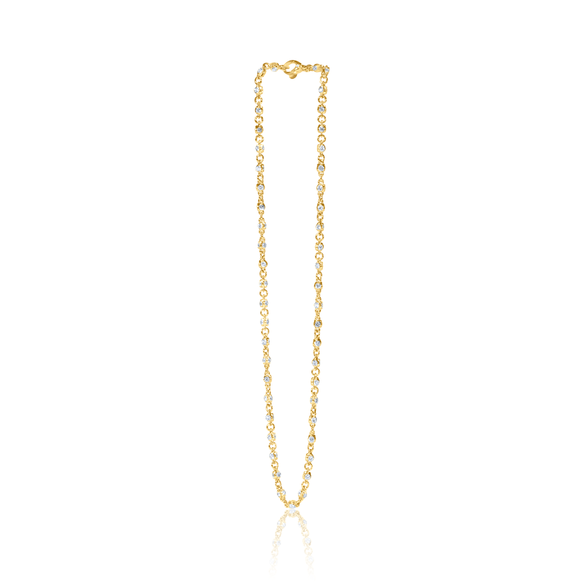 3-Sided Diamond Necklace