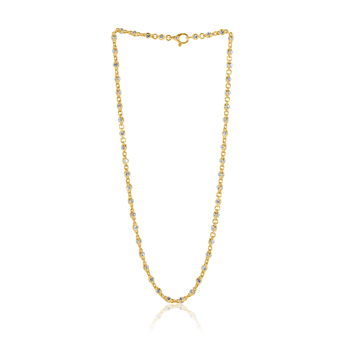 3-Sided Diamond Necklace