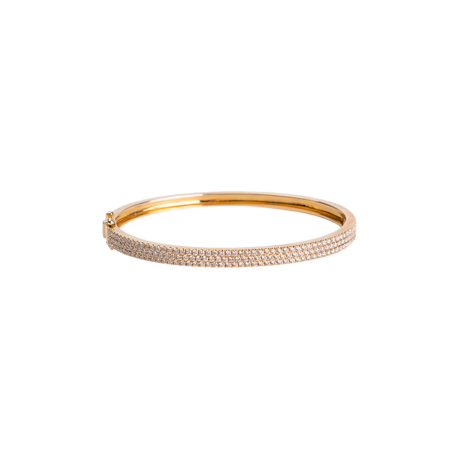 Everyday 3 Row Diamond Bangle