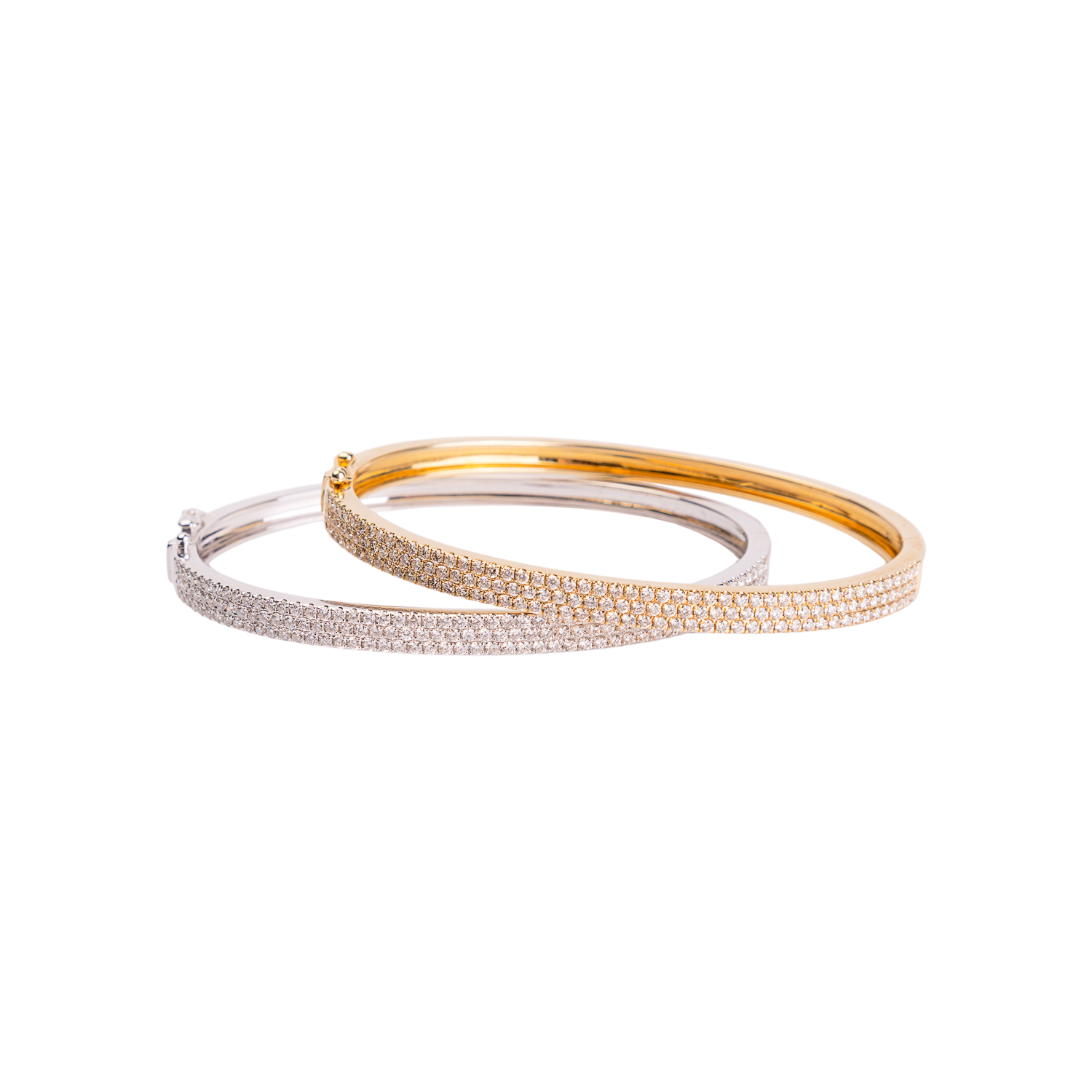Everyday 3 Row Diamond Bangle