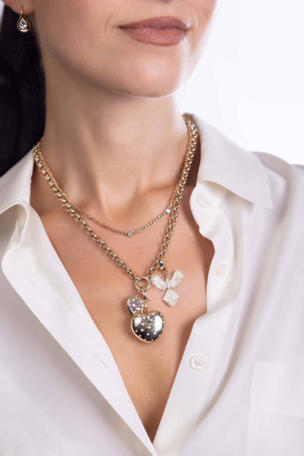 Diamond Phoenix Charm