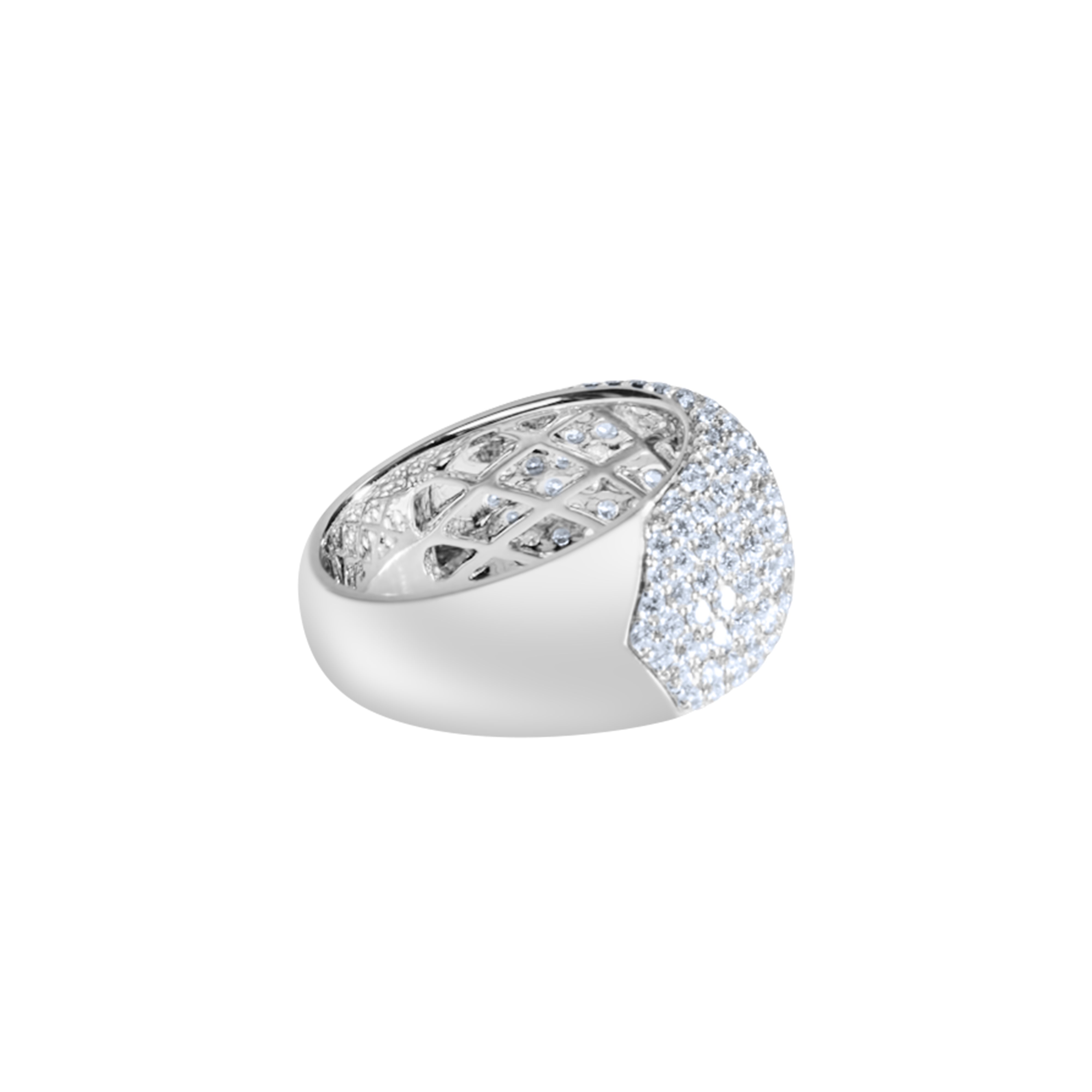Diamond Pave Dome Ring