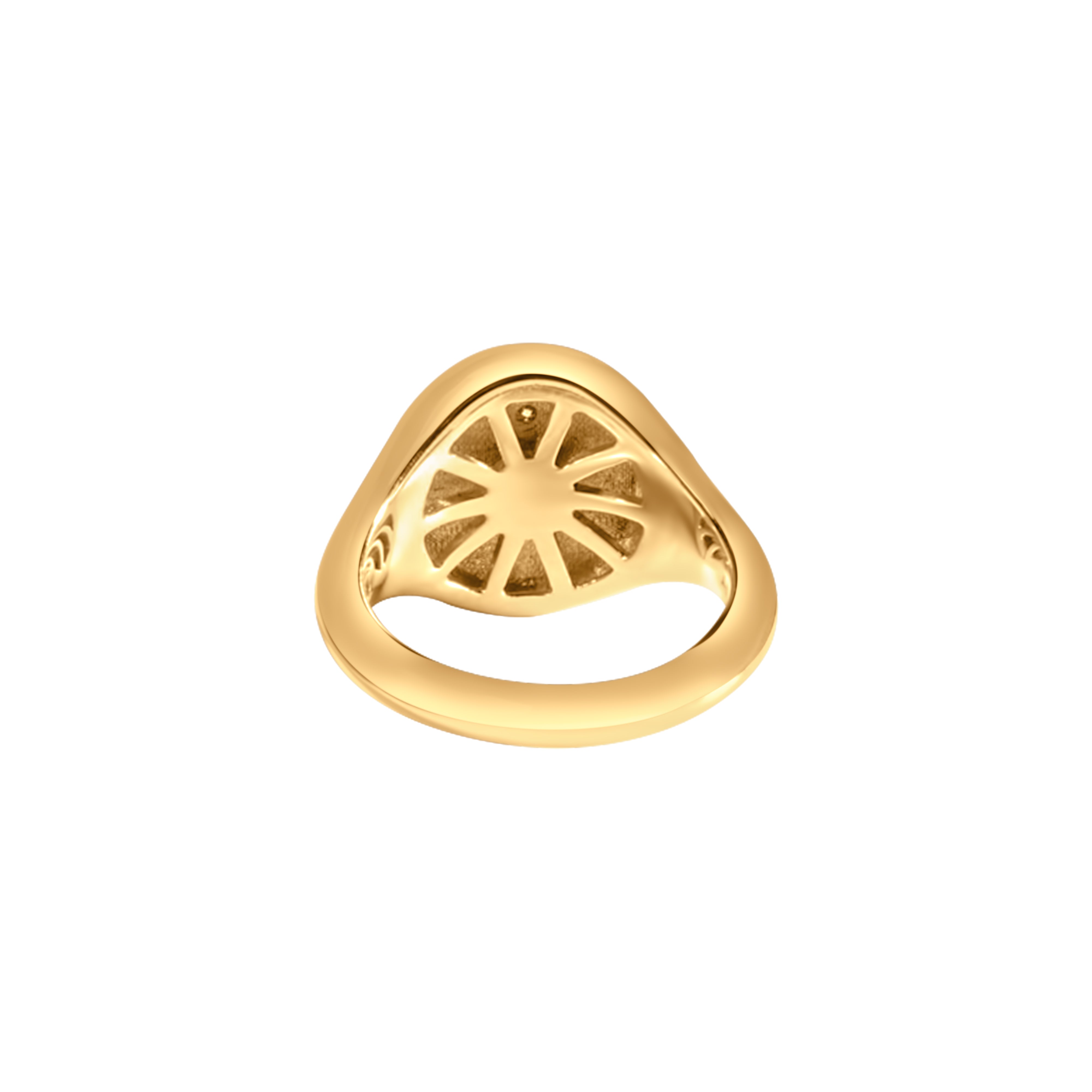 Diamond Initial Pinky RIng