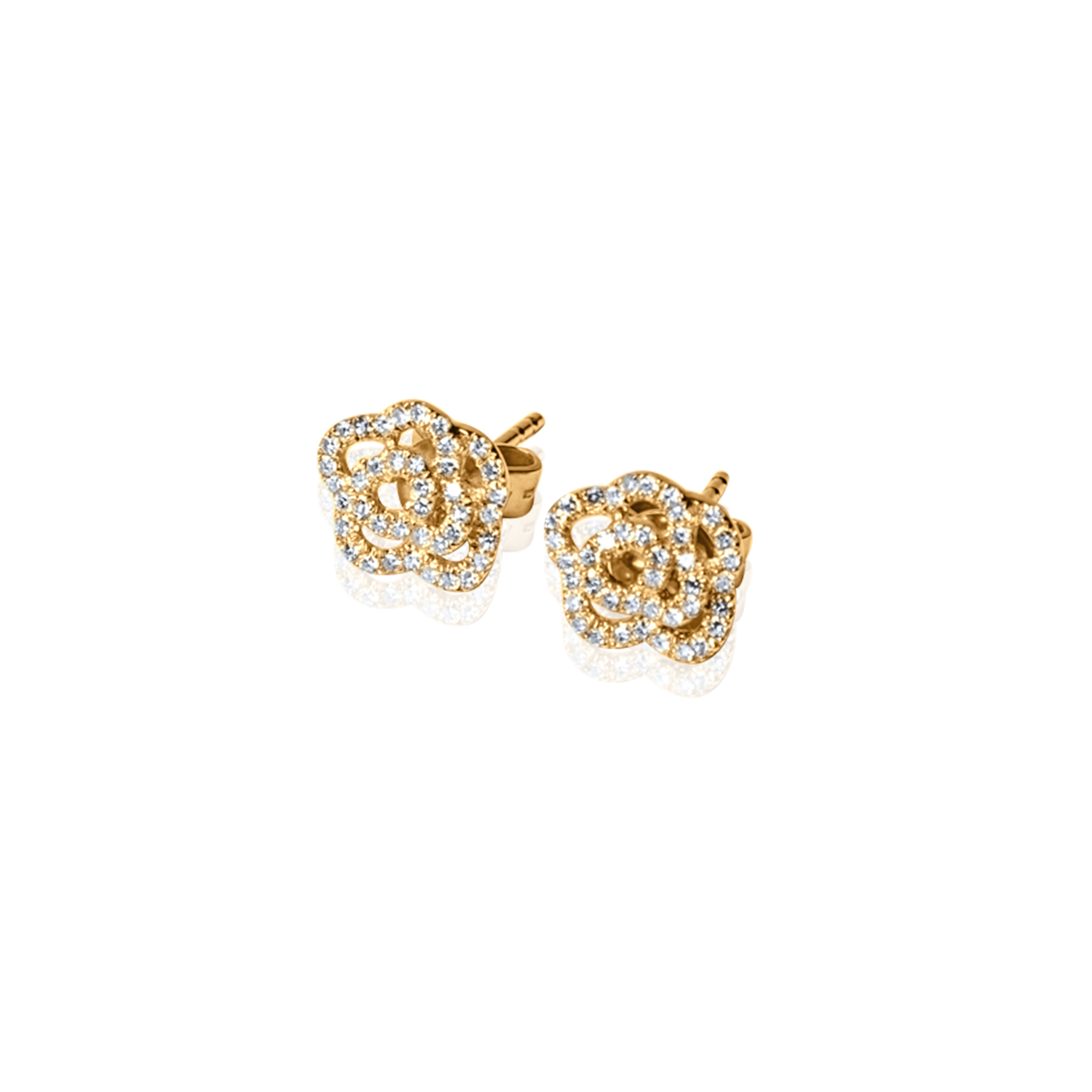 Camellia Diamond Studs