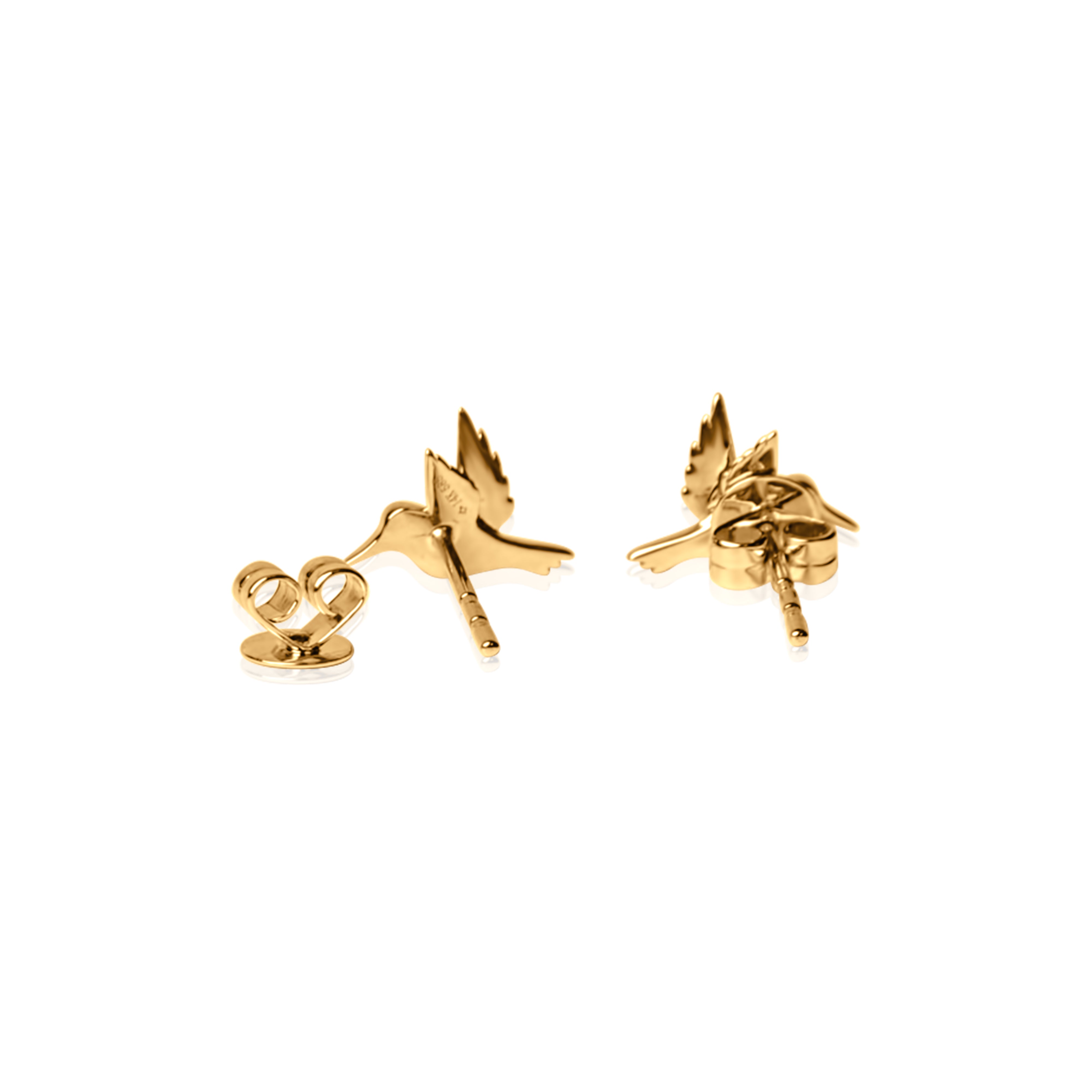 Diamond Hummingbird Studs