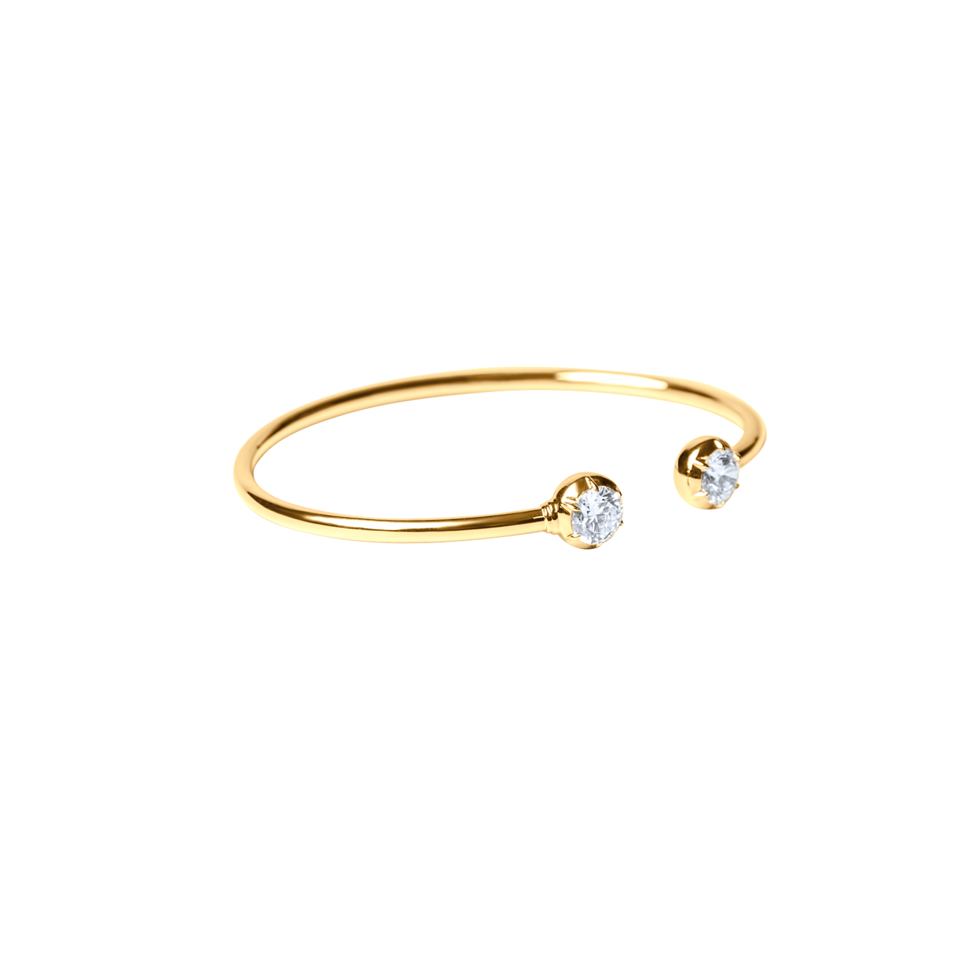 Lab Diamond Open Bangle