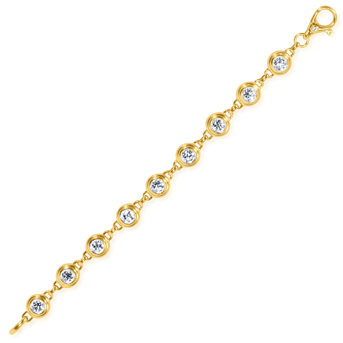 Lab Diamond Bezel Bracelet
