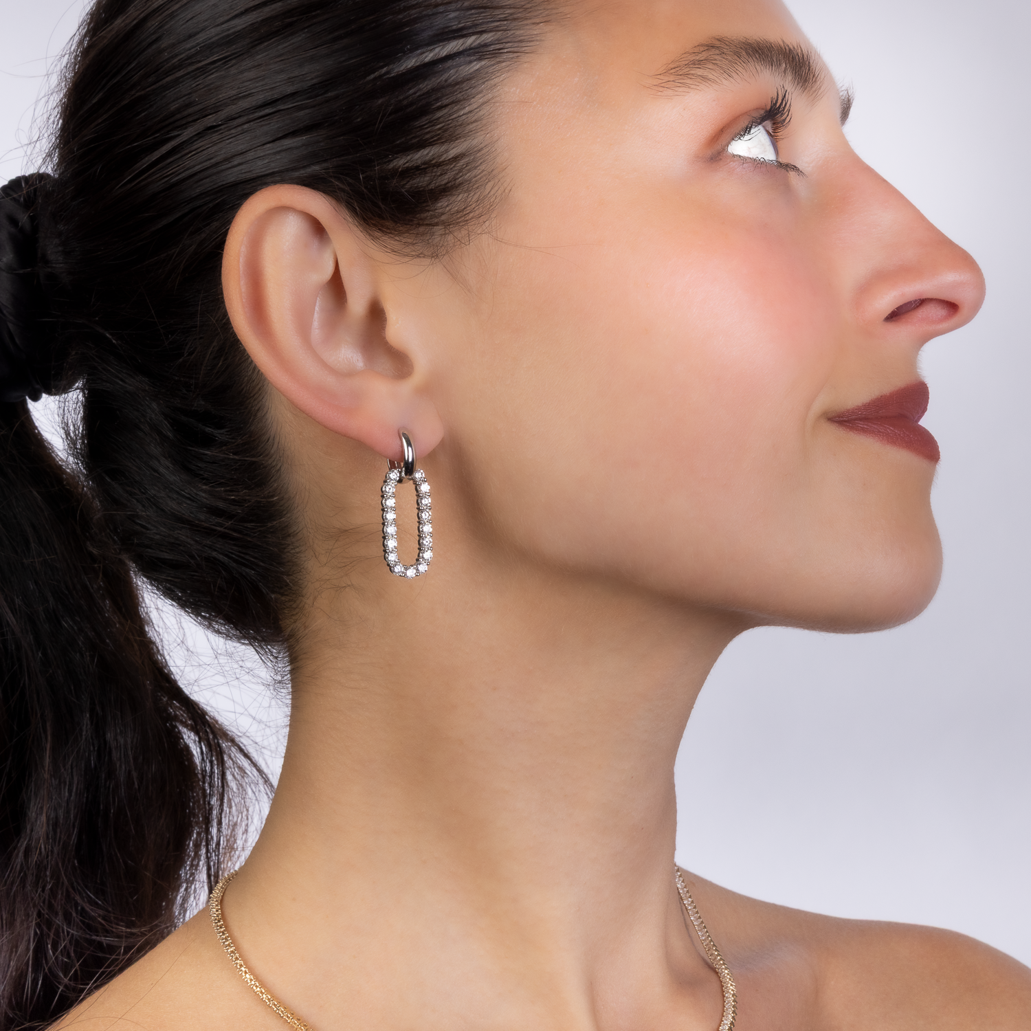 Spectacular Oval Diamond Drops