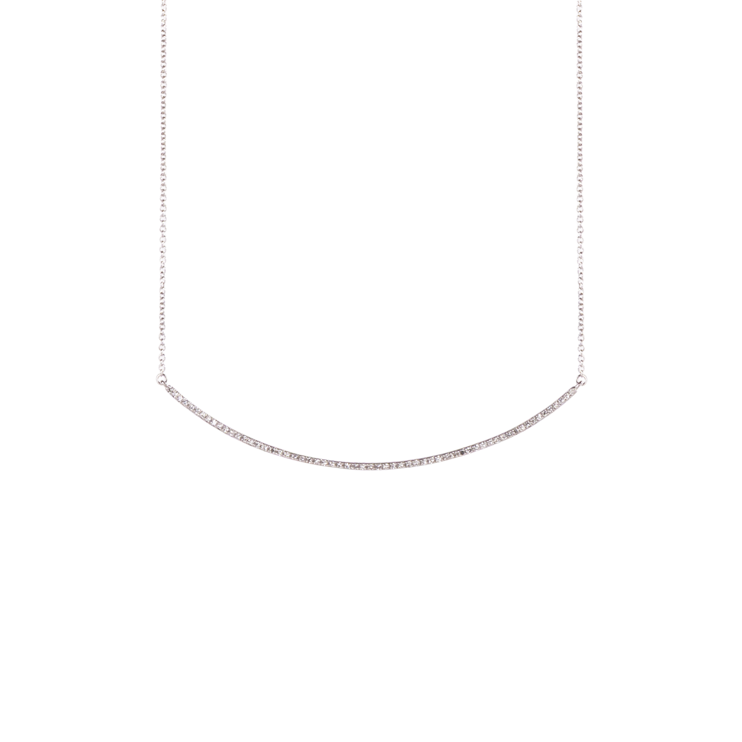 Crescent Diamond Necklace