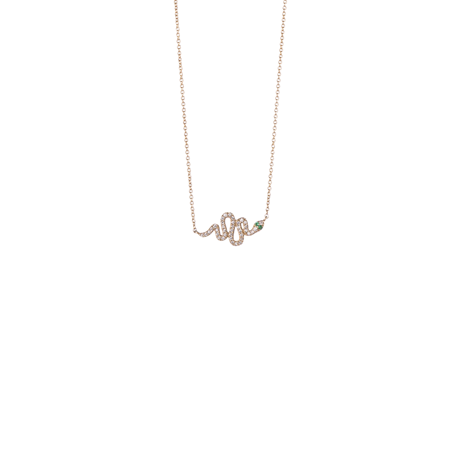 Diamond Snake Necklace