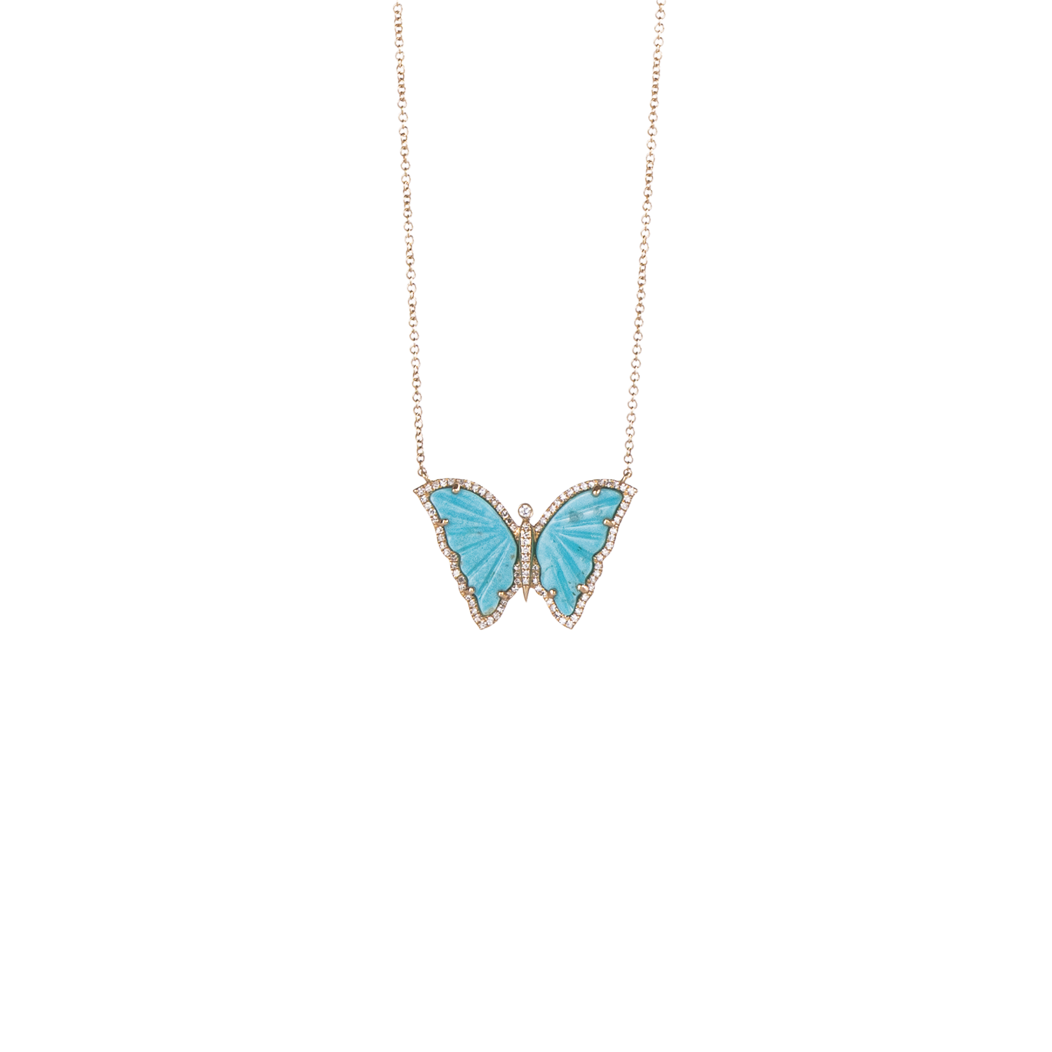 Carved Butterfly Necklace