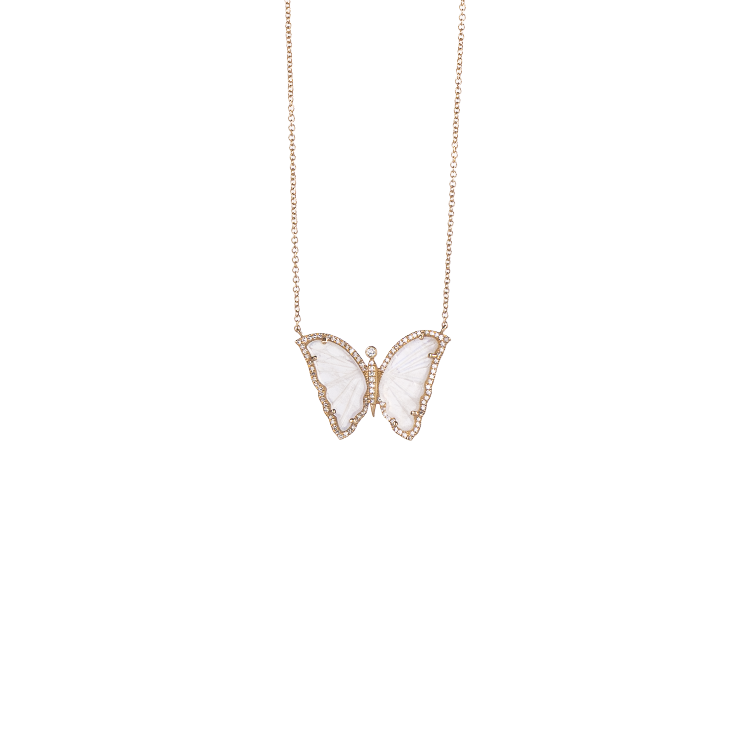 Carved Butterfly Necklace