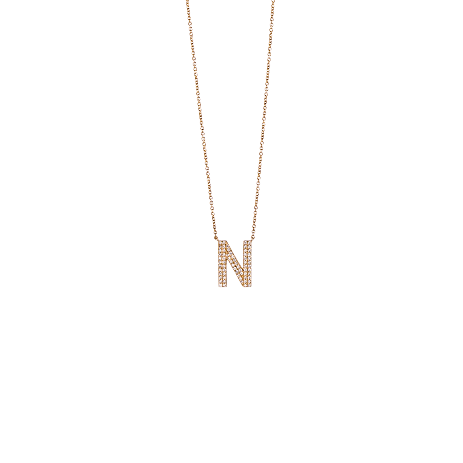 Diamond Initial Necklace