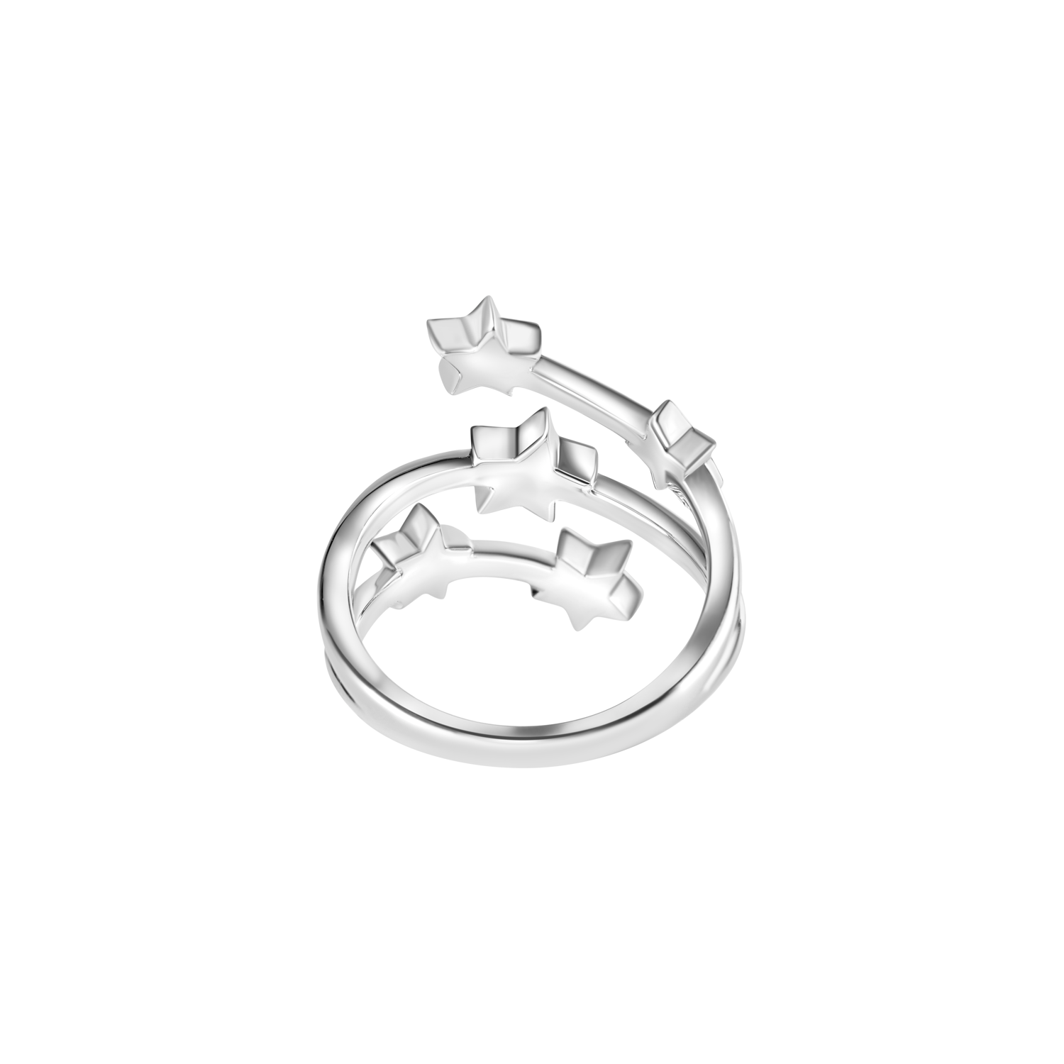 Shooting Star Triple Band Ring