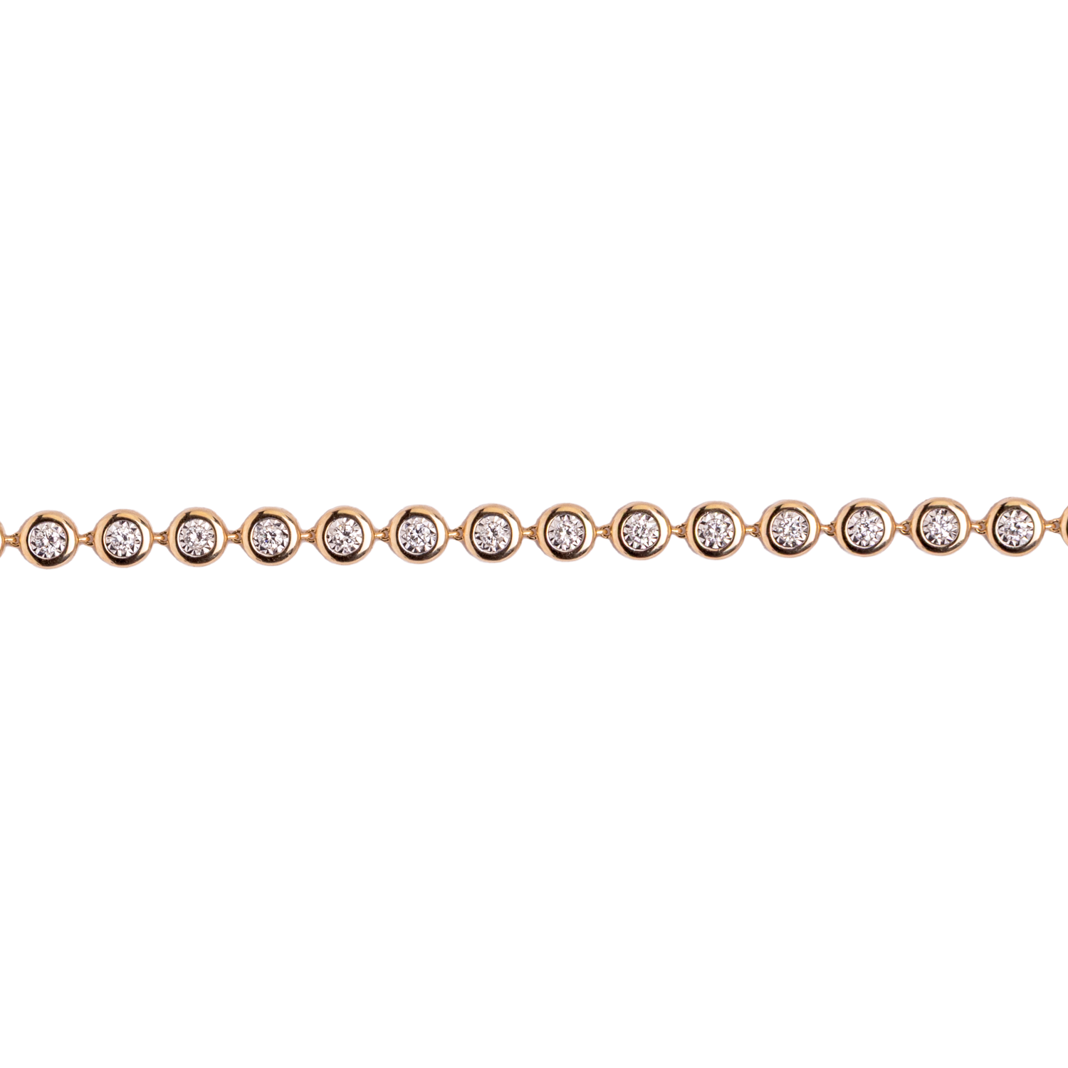 Bezel Diamond Eternity Bracelet