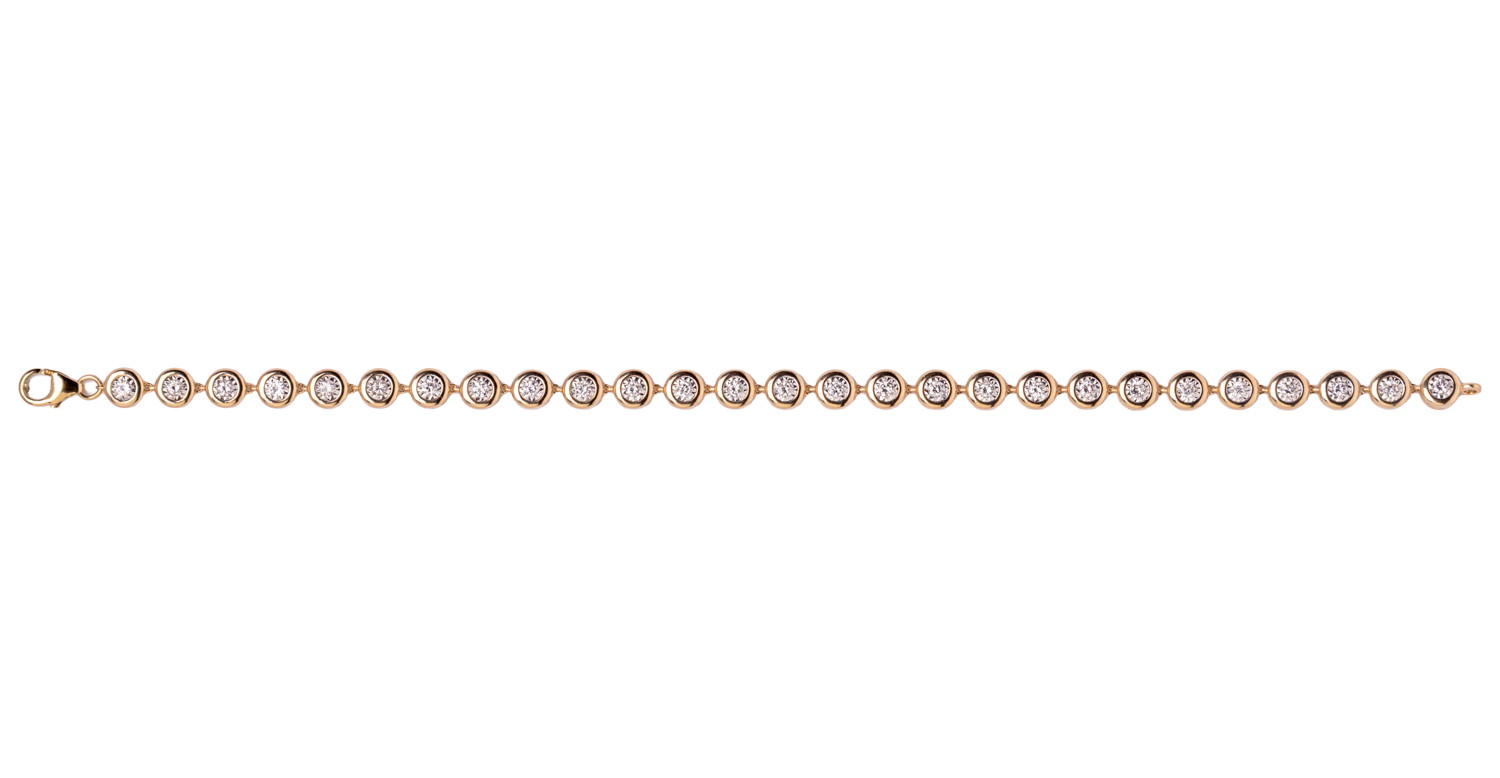 Bezel Diamond Eternity Bracelet