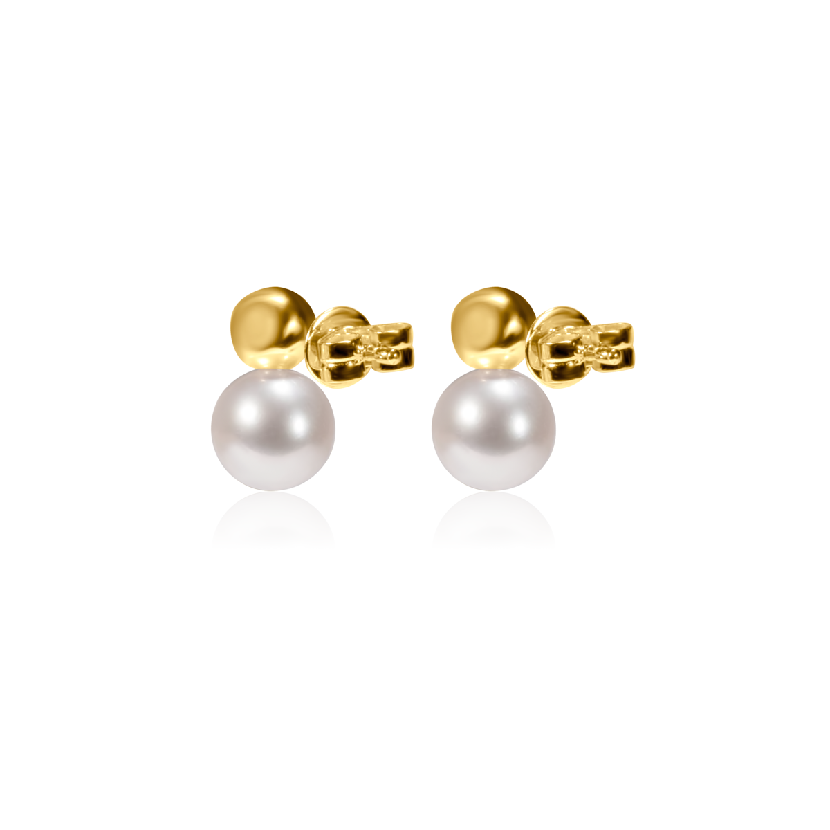 Bezel Diamond & Pear Drop Studs