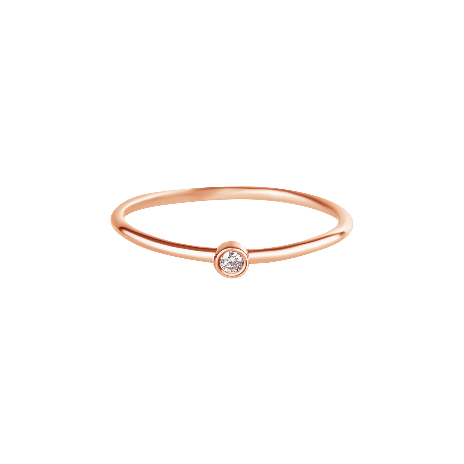 Bezel Solitaire Ring