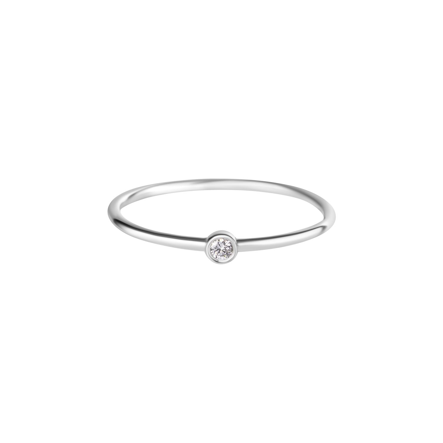 Bezel Solitaire Ring