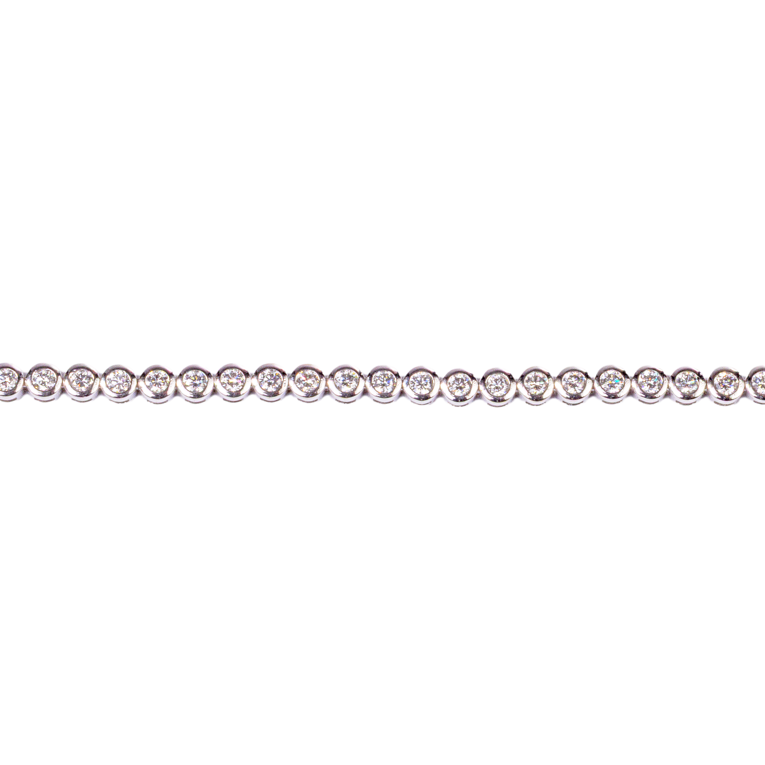 Bezel Set Diamond Tennis Bracelet