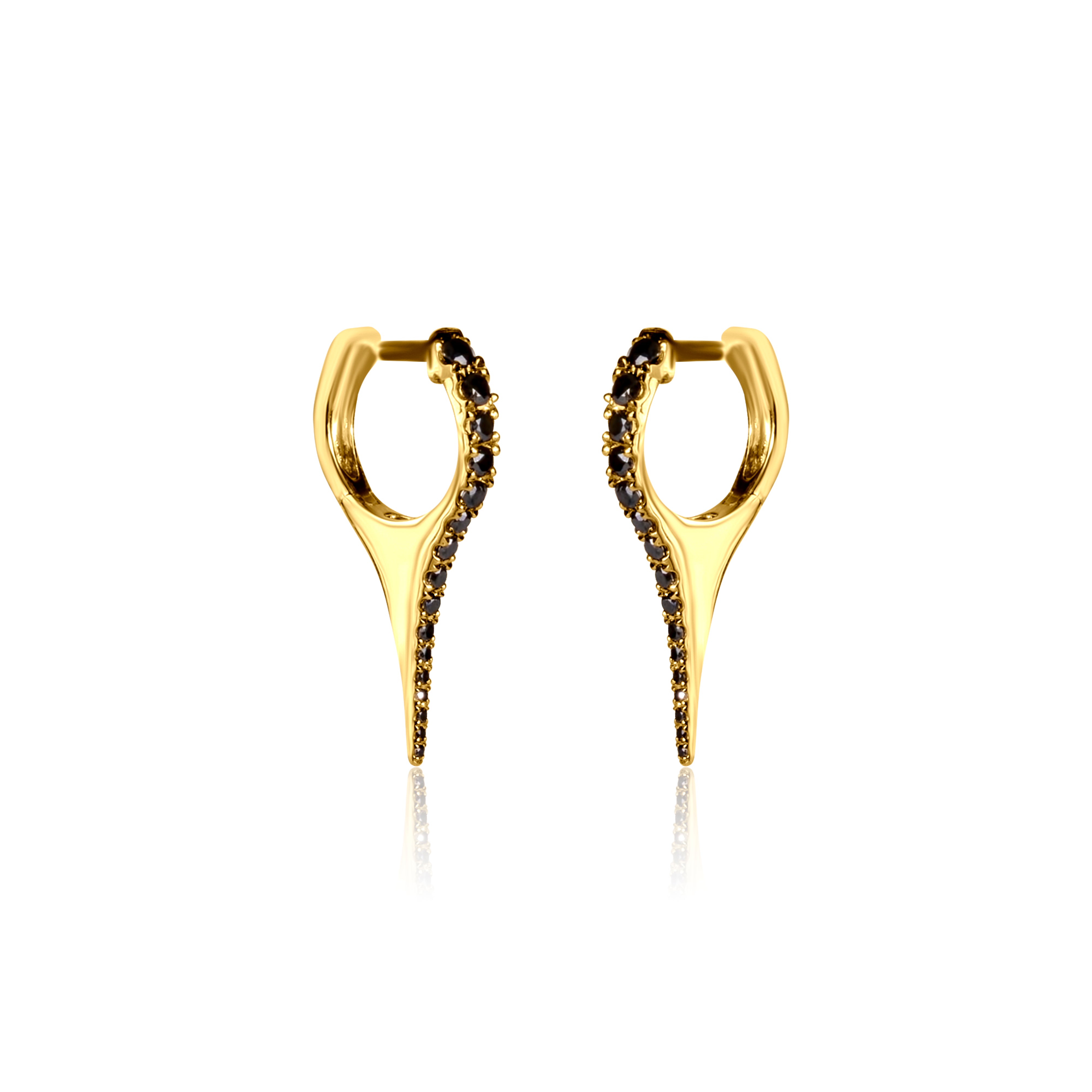 Gemstone Dagger Earrings