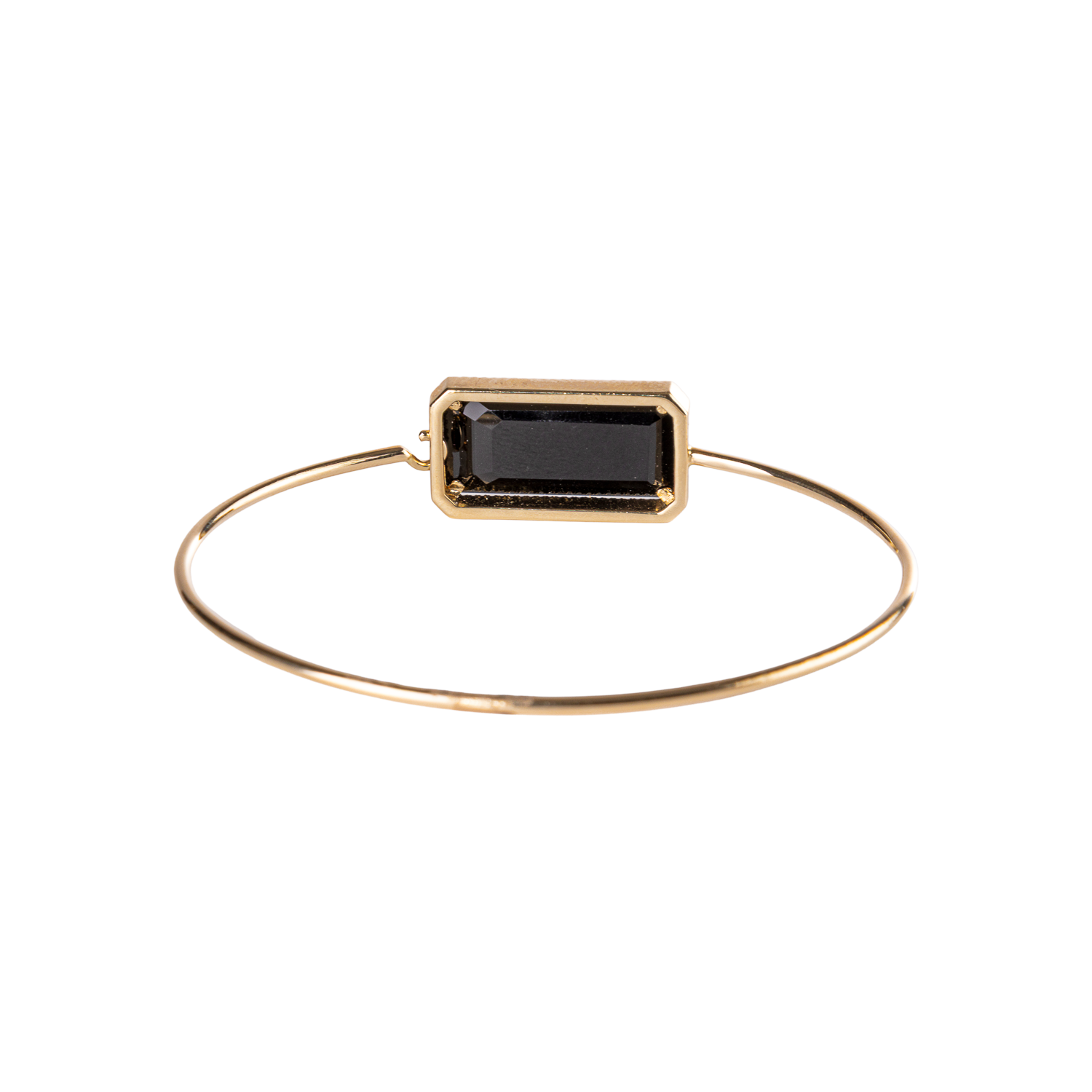 Black Onyx and Diamond Bangle