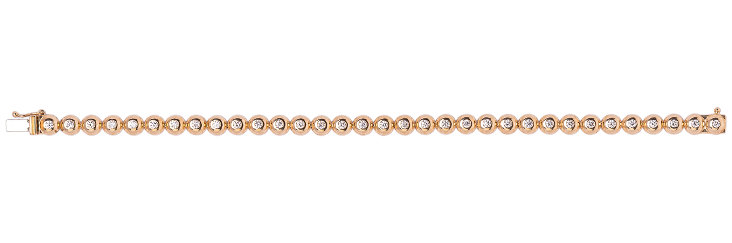 Bubble Diamond Tennis Bracelet