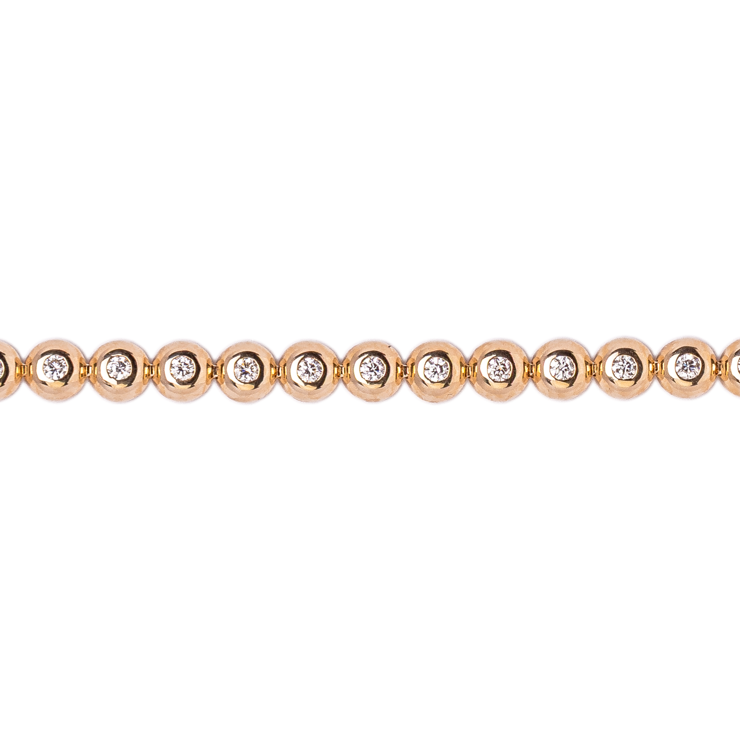 Bubble Diamond Tennis Bracelet