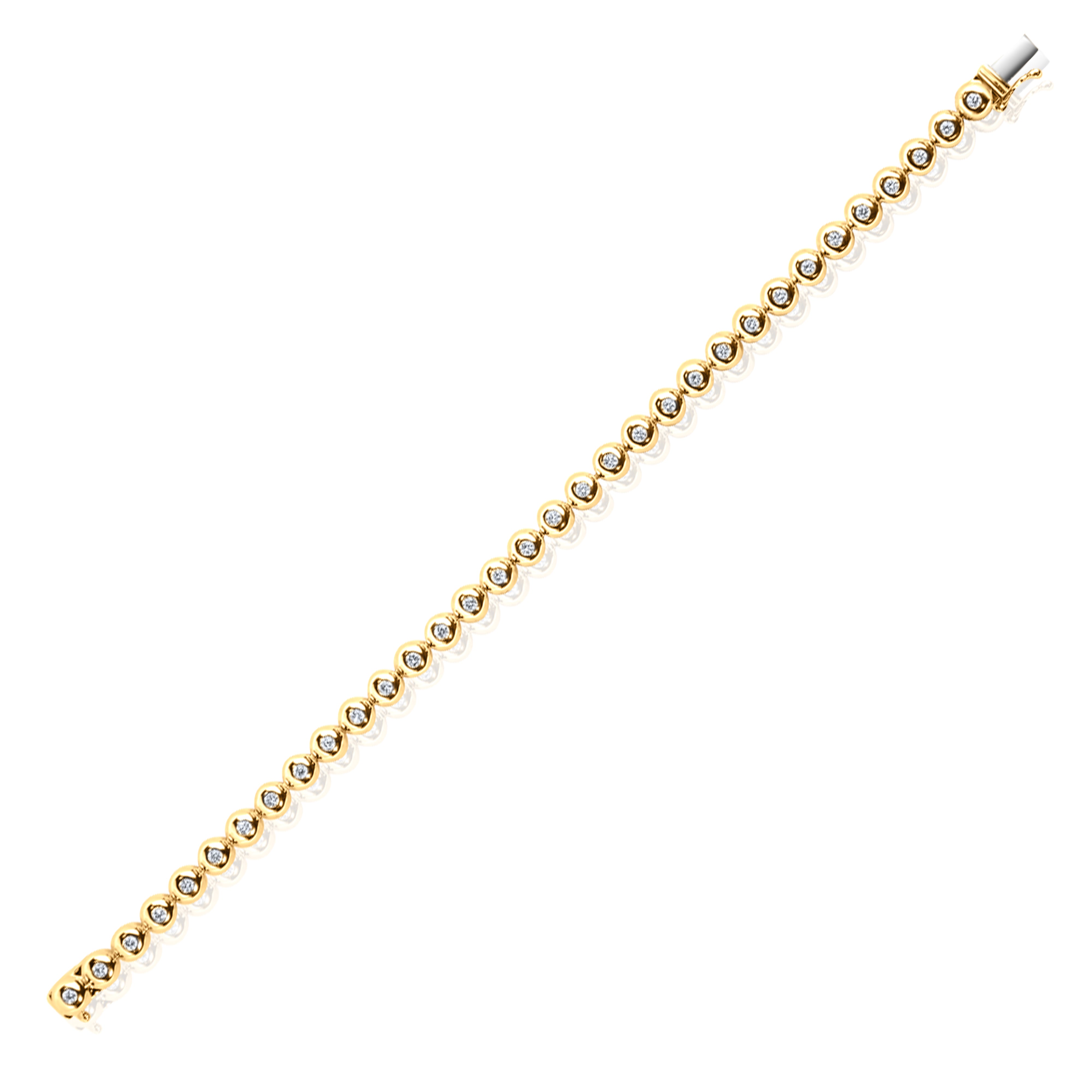 Bubble Diamond Tennis Bracelet