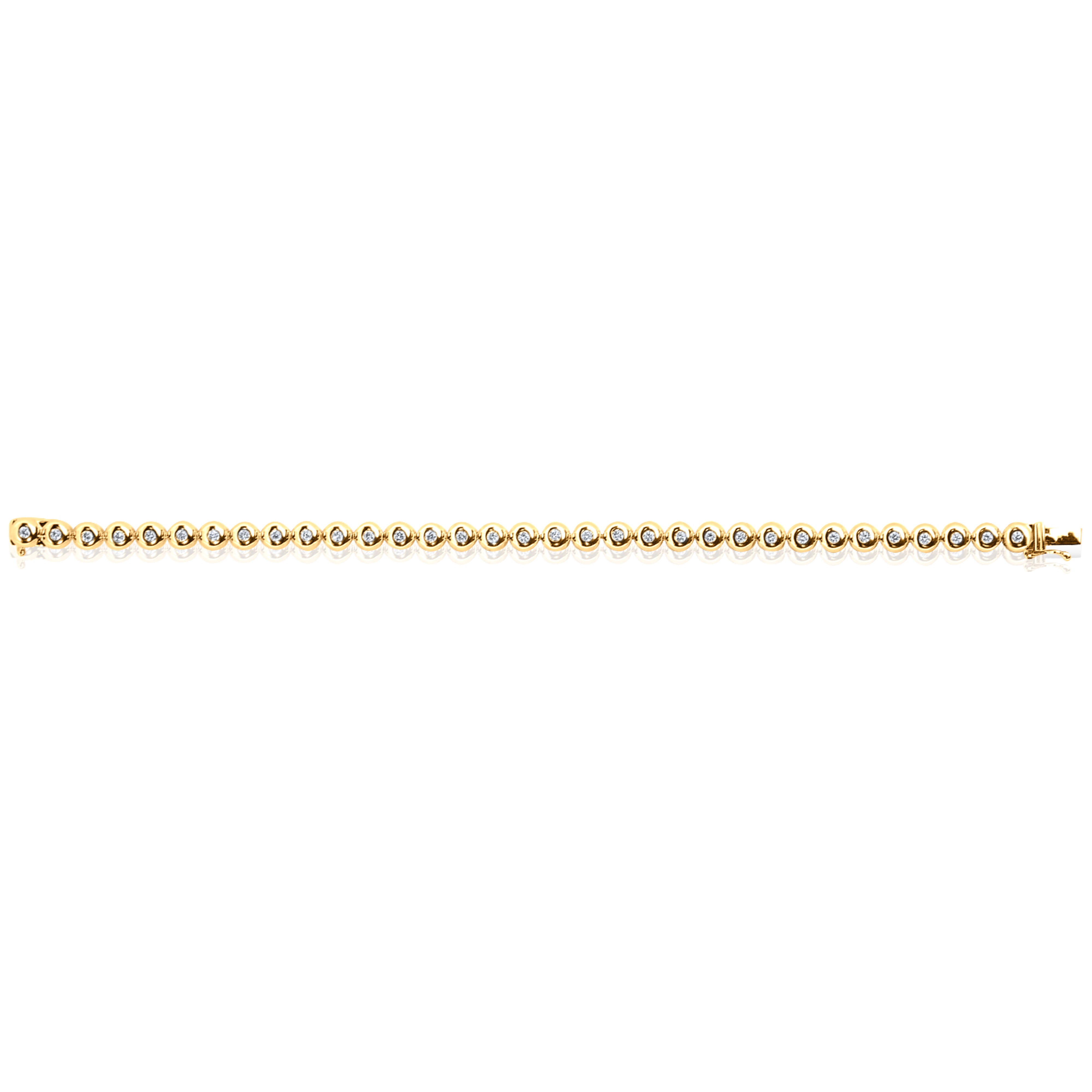 Bubble Diamond Tennis Bracelet