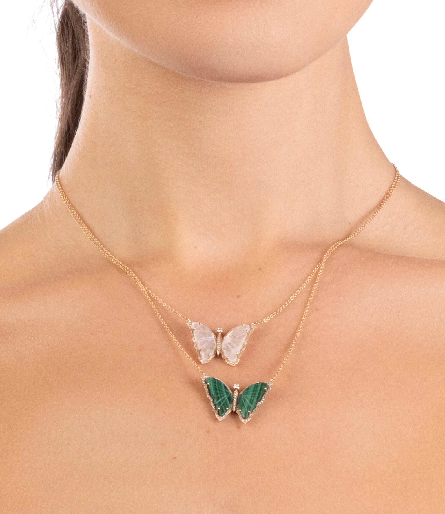 Carved Butterfly Necklace