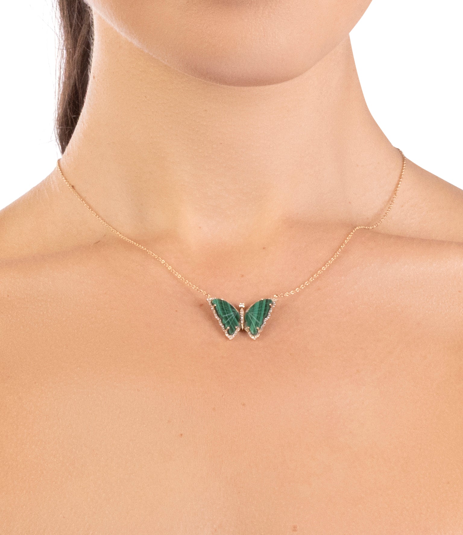 Carved Butterfly Necklace