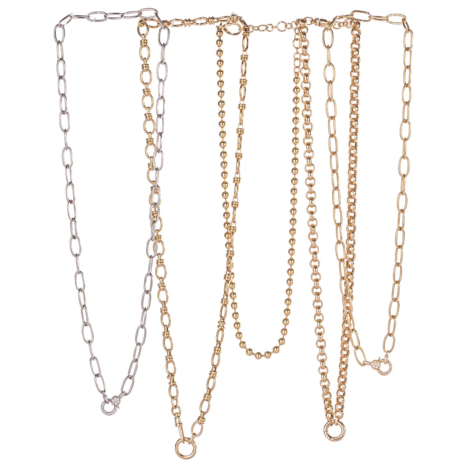 Single Clasp Circle Link Chain