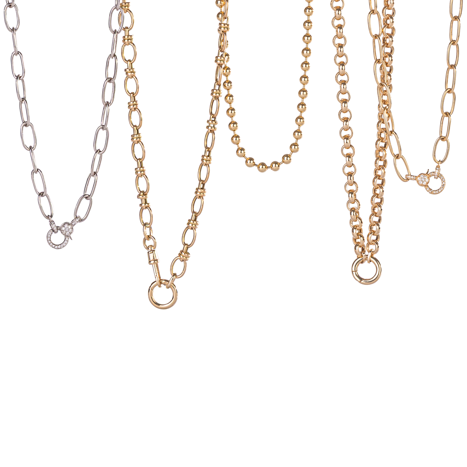 Single Clasp Circle Link Chain