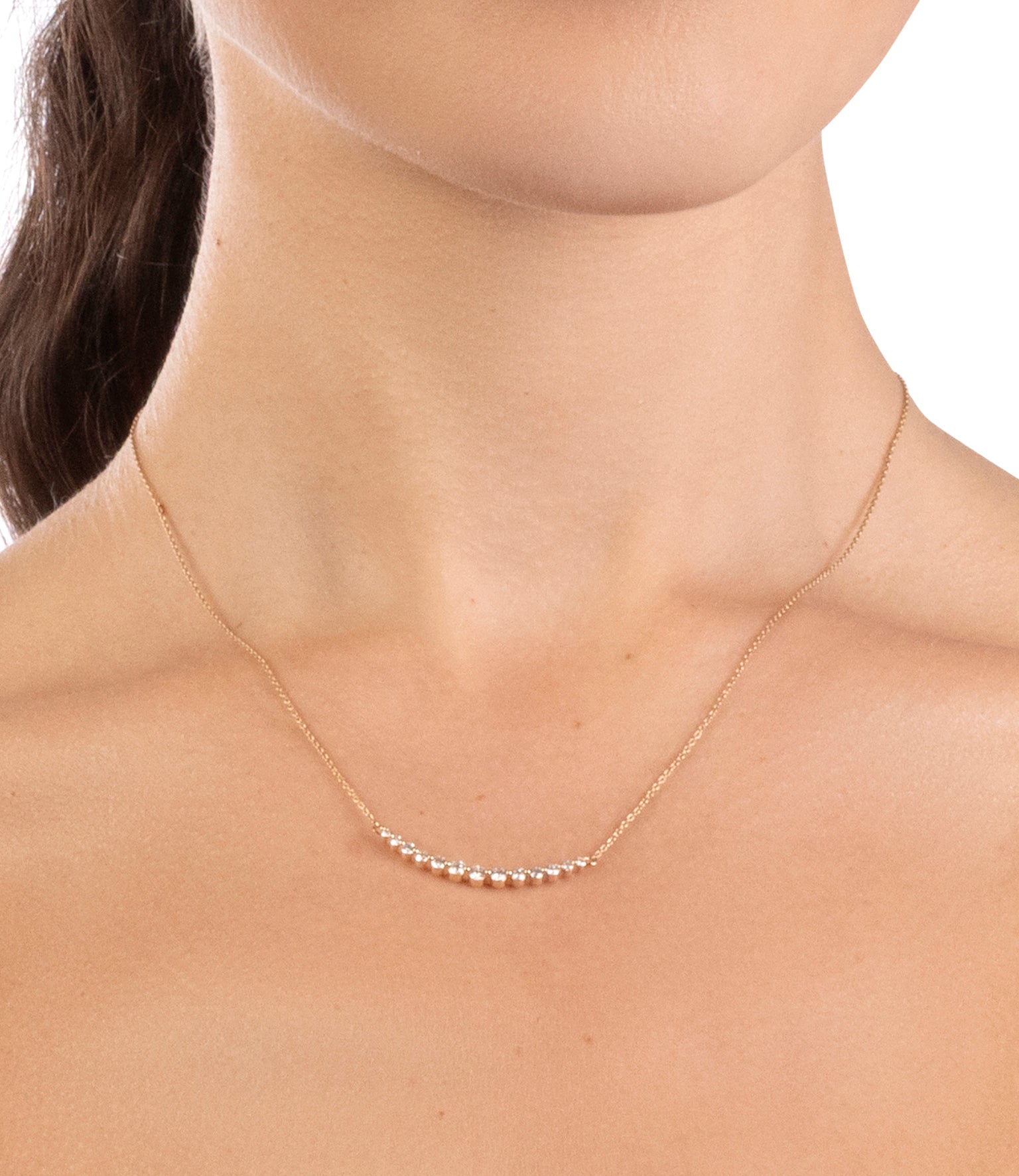 Diamond Crescent Necklace