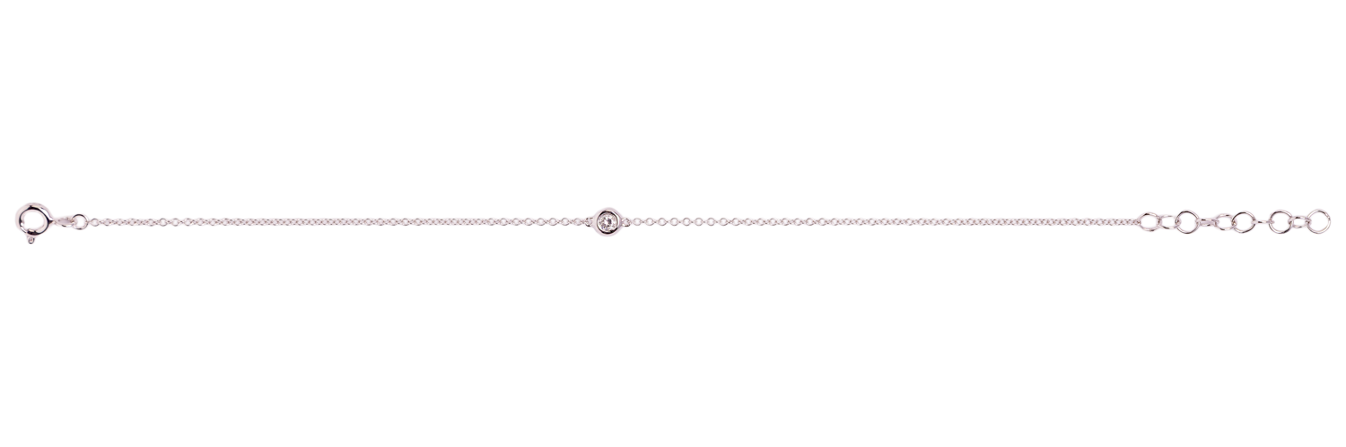 Delicate Solitaire Diamond Bracelet
