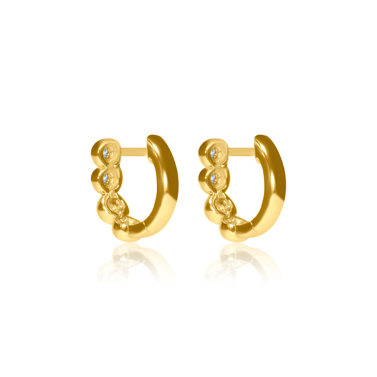 Diamond Bezel Bubble Huggies