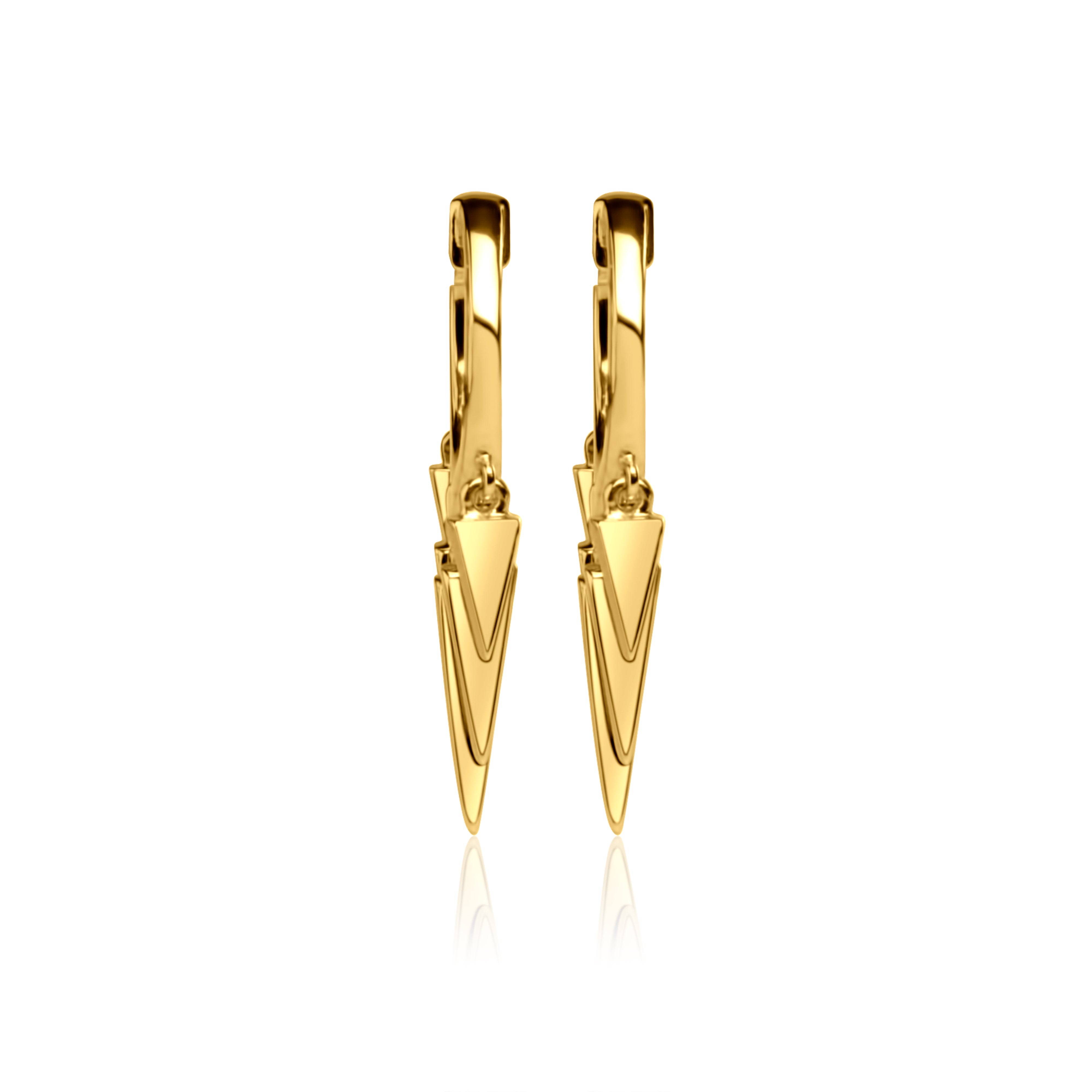 Diamond Dagger Dangle Huggies
