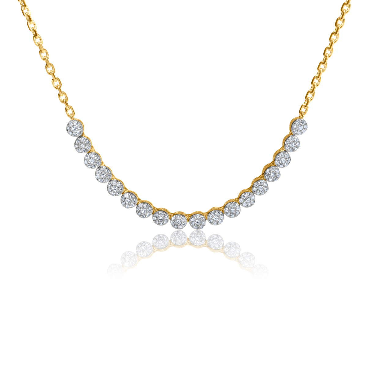 Diamond Flower Necklace