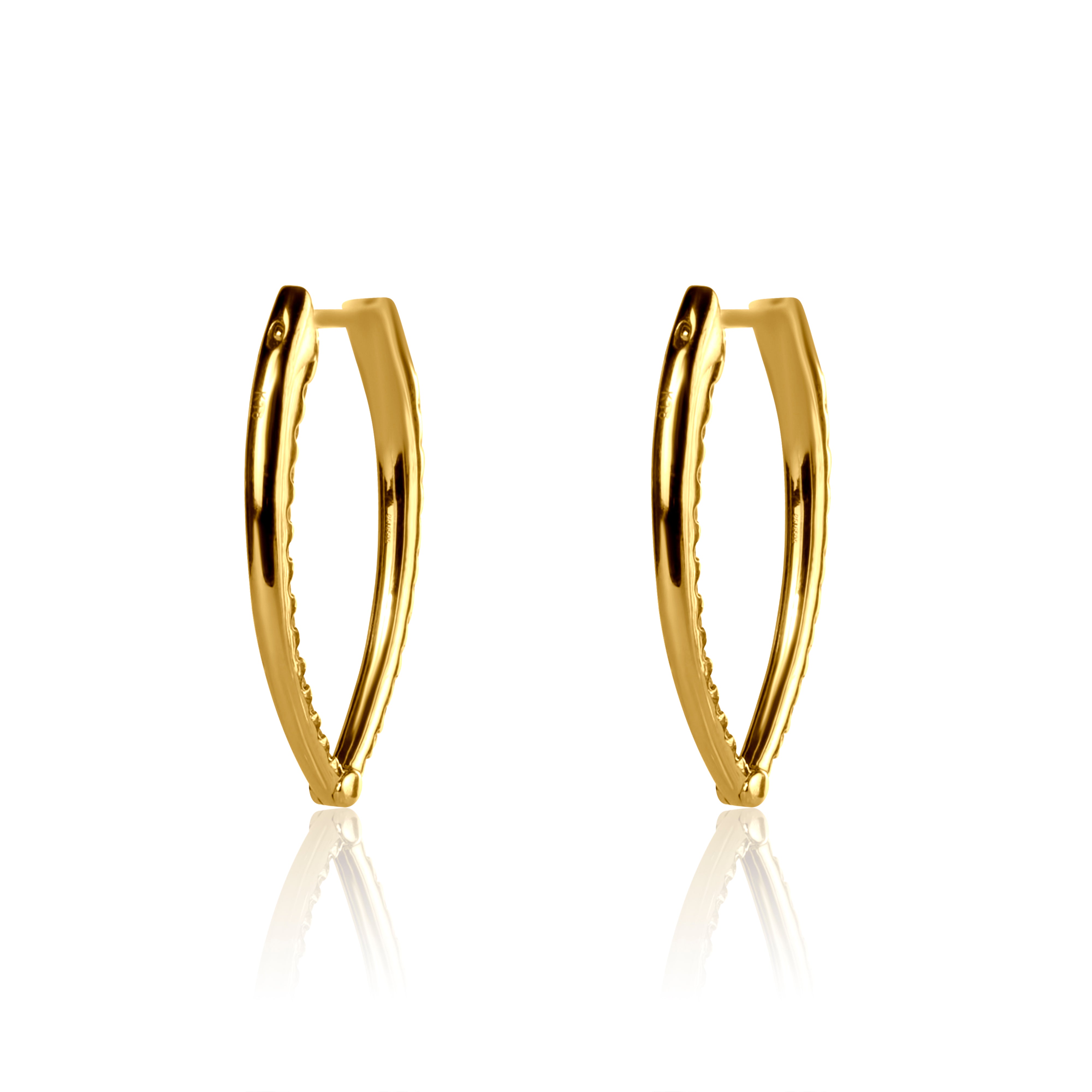 In and Out Diamond Spike Earrings