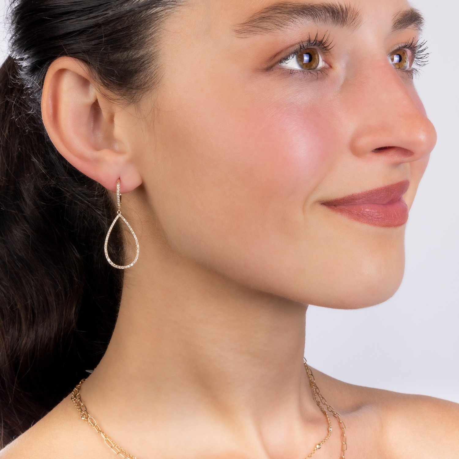 Diamond Teardrop Earrings