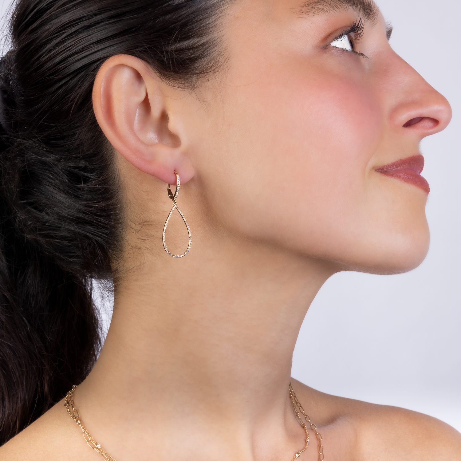 Diamond Teardrop Earrings