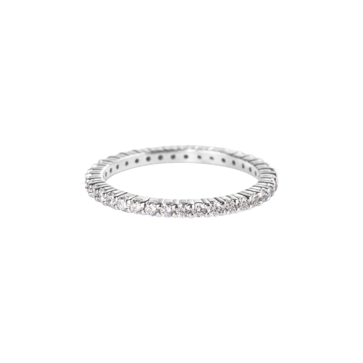 Diamond 18K gold whisper eternity band