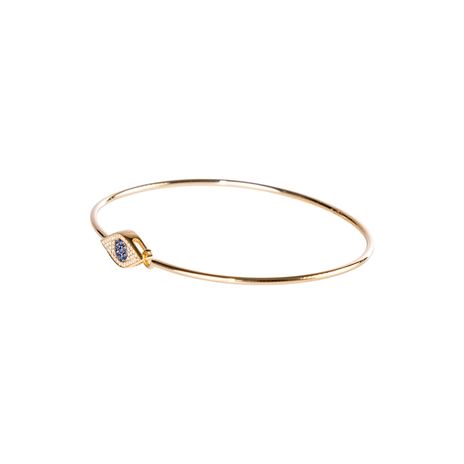 Diamond Evil Eye Bangle