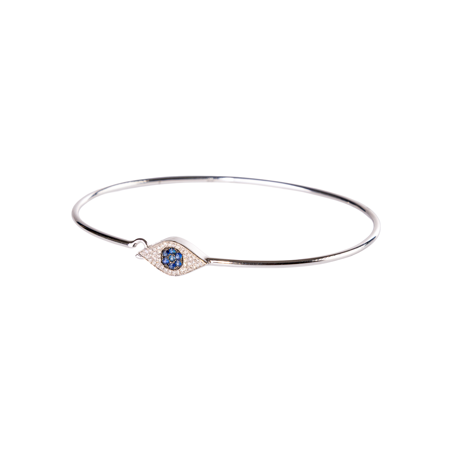 Diamond Evil Eye Bangle
