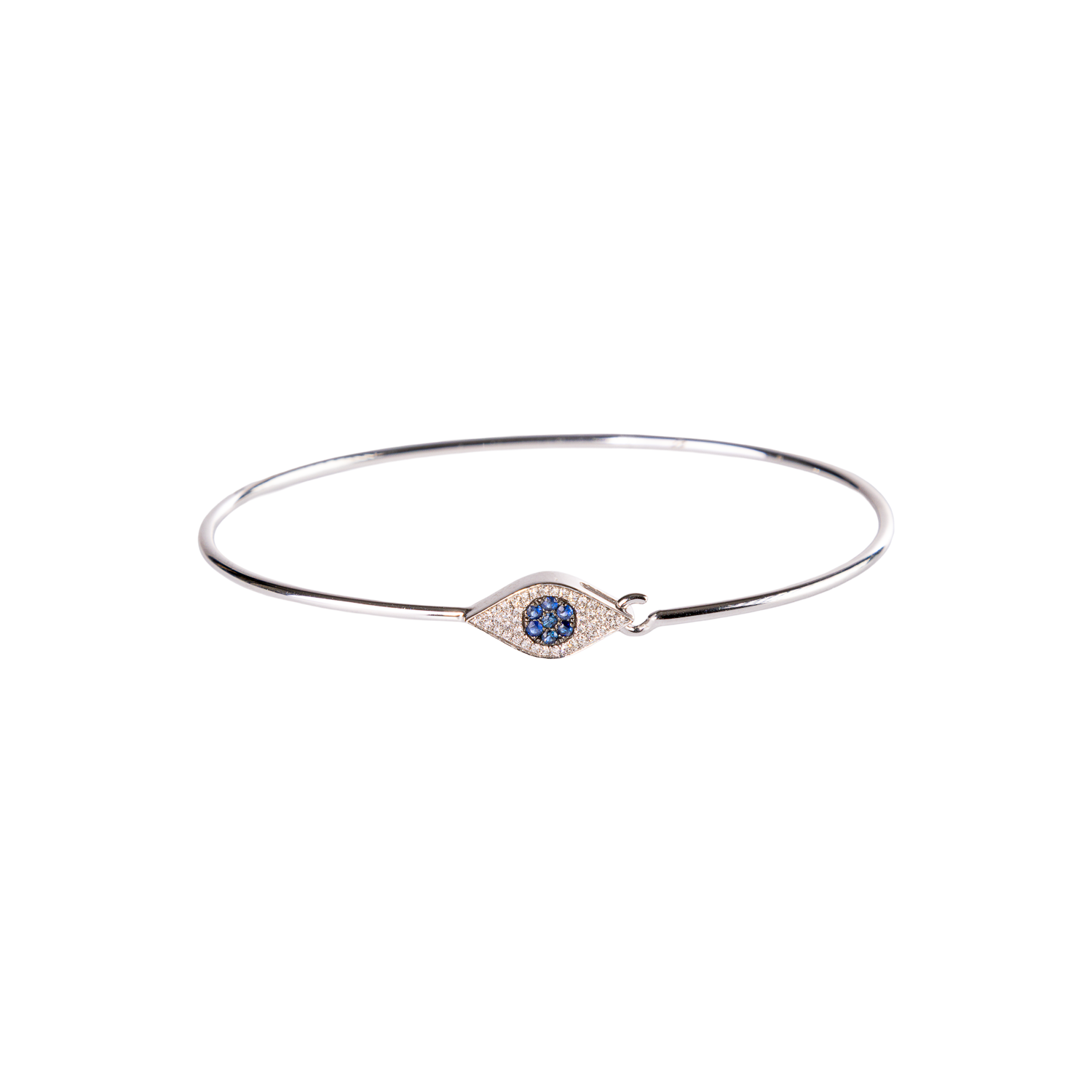 Diamond Evil Eye Bangle