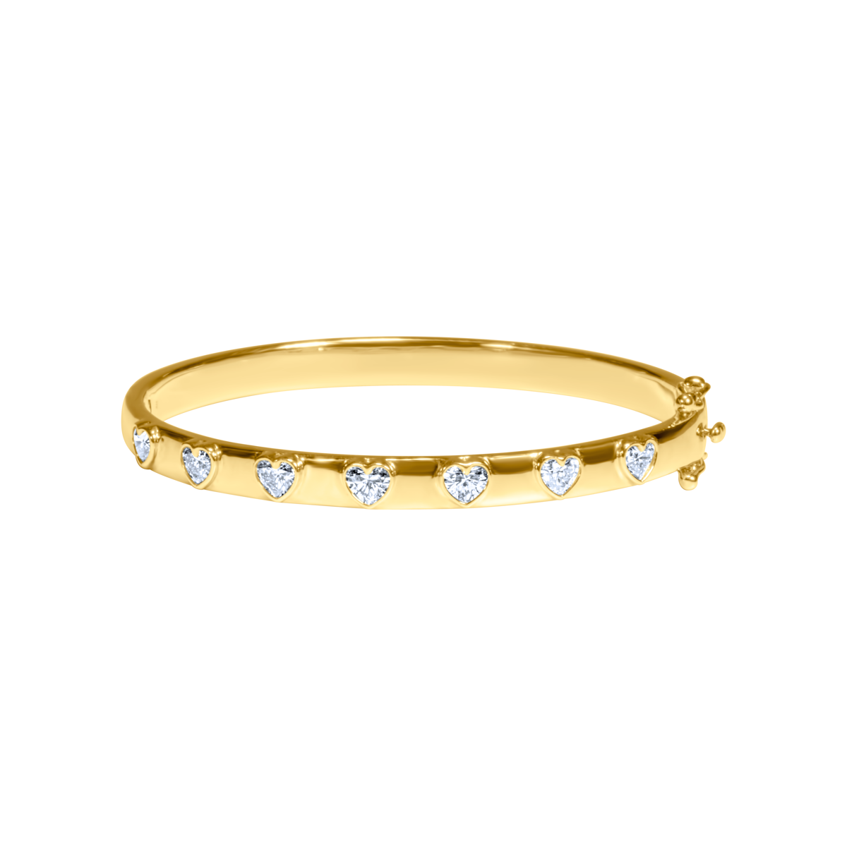 Diamond Heart Bangle