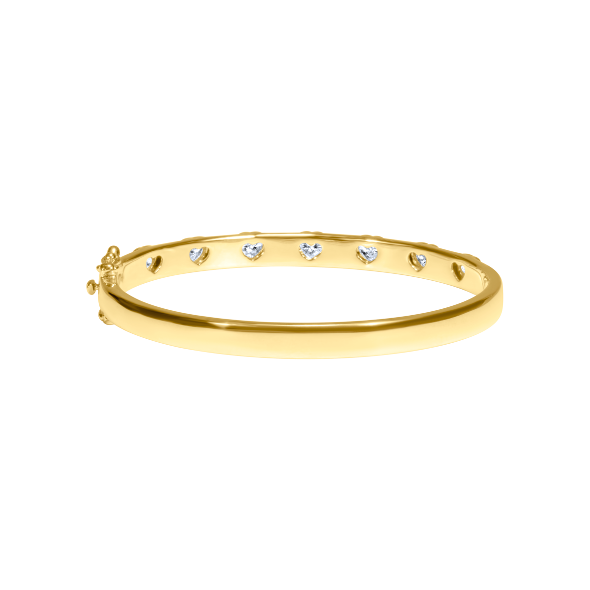 Diamond Heart Bangle