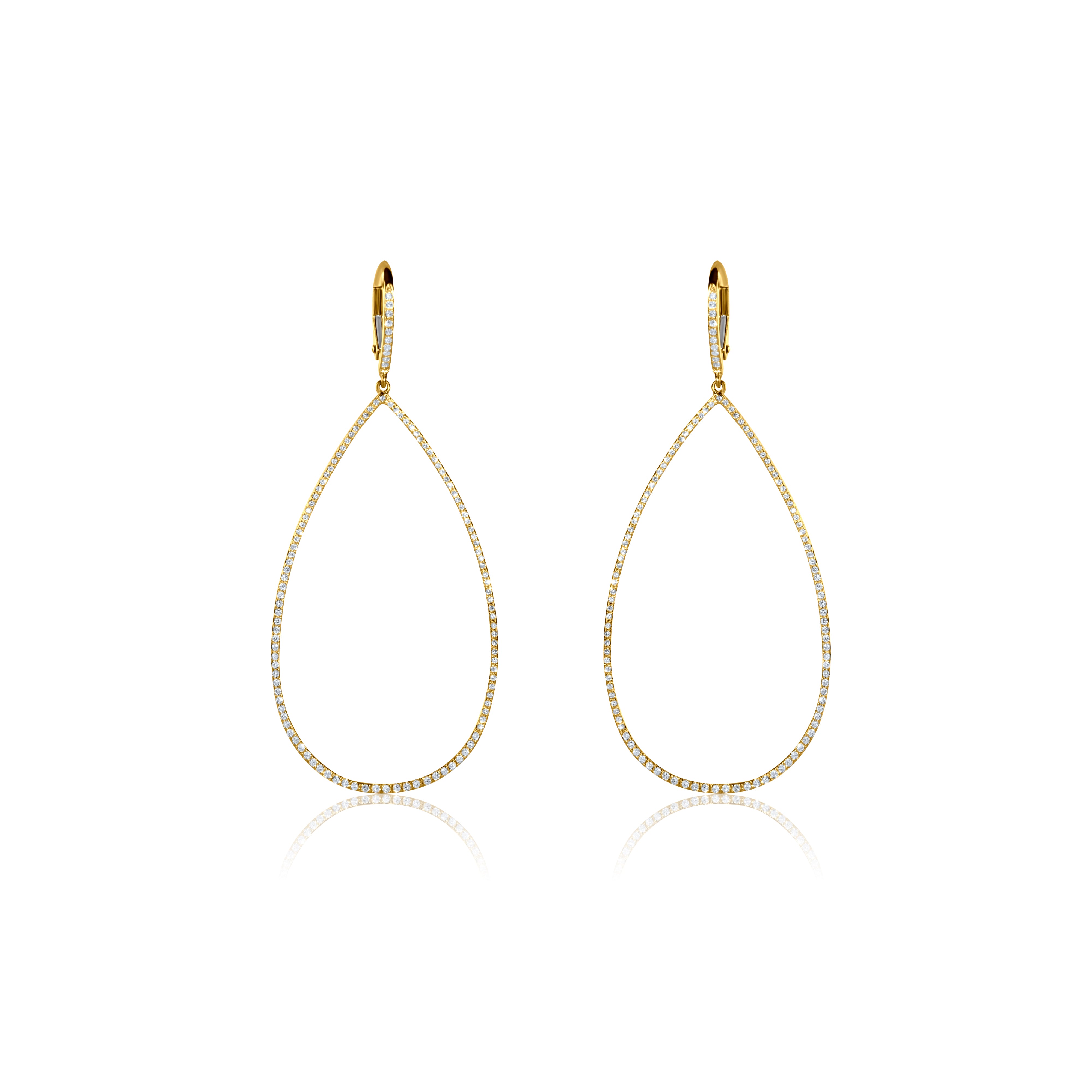 Diamond Teardrop Earrings